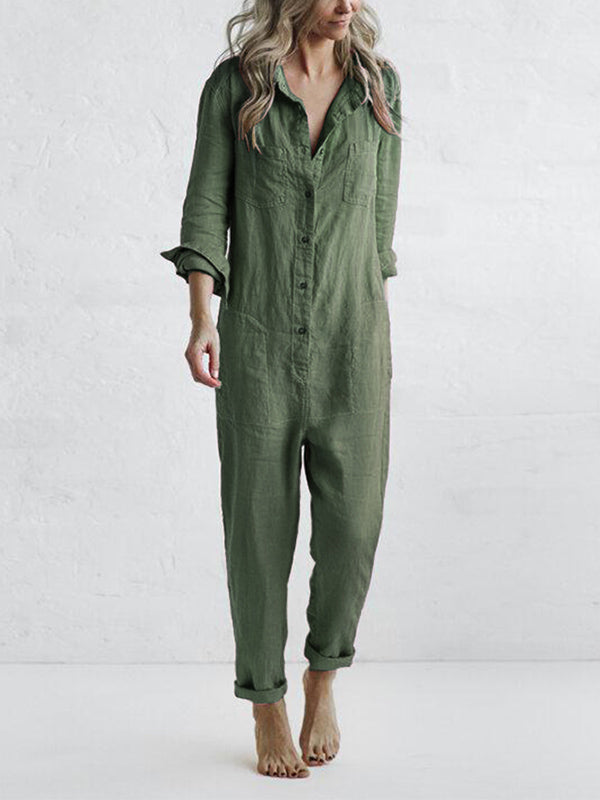 Jumpsuit med lange ermer