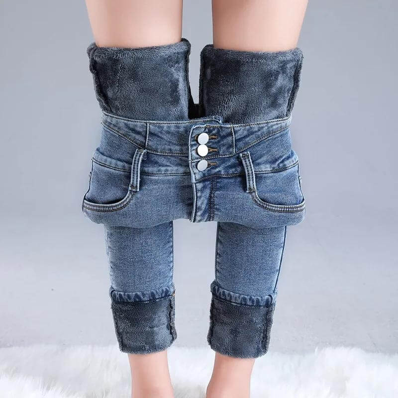 Fleece Skinny Jeans