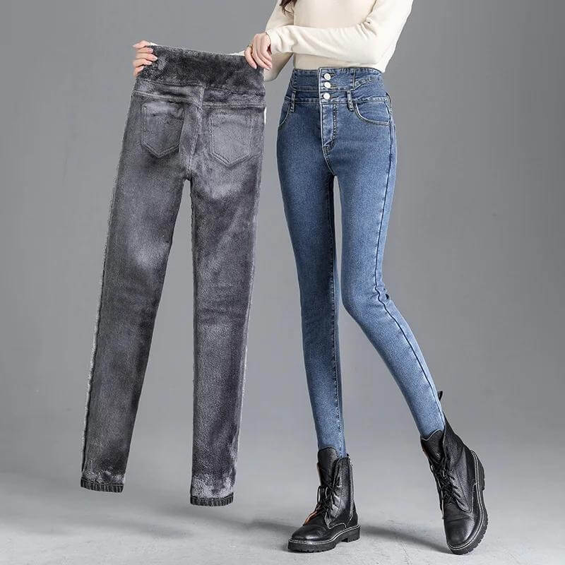 Fleece Skinny Jeans