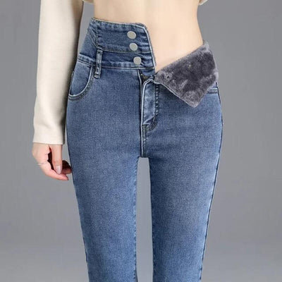 Fleece Skinny Jeans